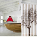 Guangzhou 100% polyester peva bath shower curtain